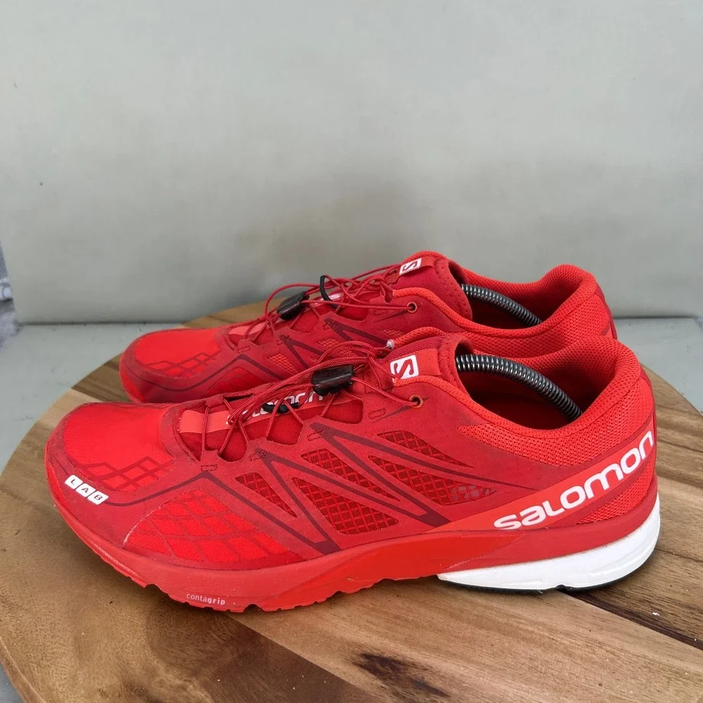 Salomon S-Lab X-Series Racing Red Running Shoes Mens Size 13
